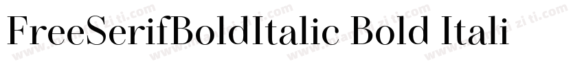 FreeSerifBoldItalic Bold Italic字体转换